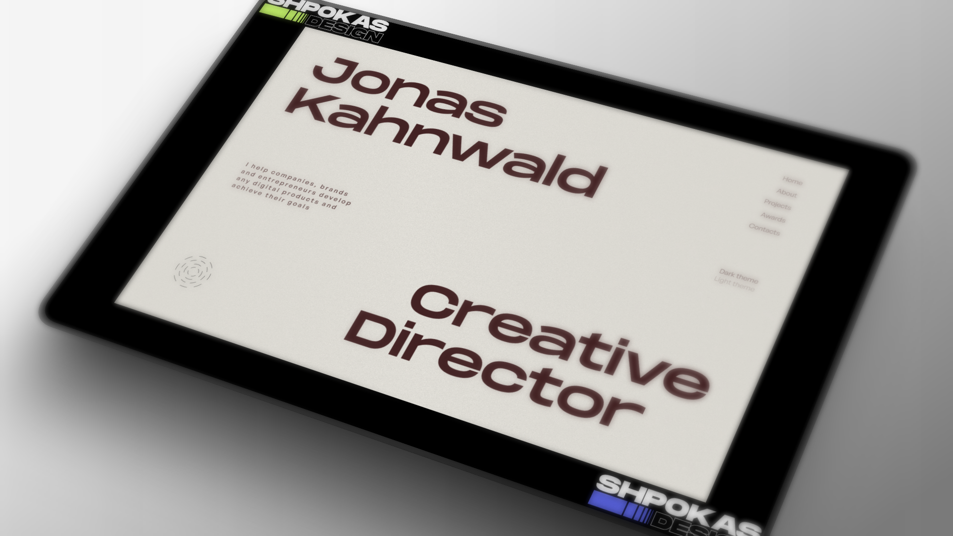 Landing page design